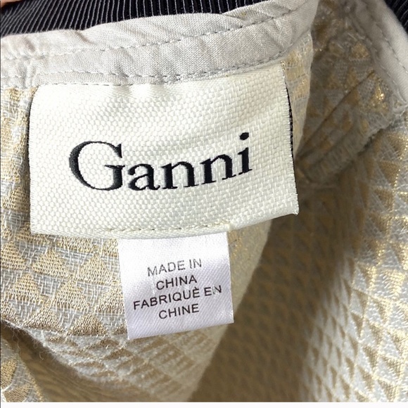 2/$50 Ganni Cressida Gold Skirt Anthropologie M - Picture 5 of 7